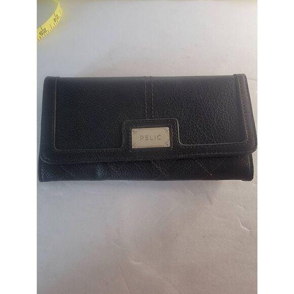 Relic by Fossil Women's Natalie Checkbook Wallet Black - Picture 1 of 6